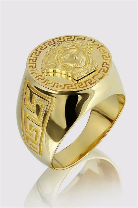 versace 14k gold ring|versace ring price.